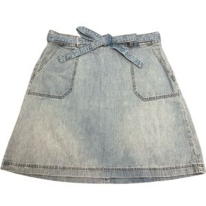 32 Tall High Waisted Denim Skirt GAP